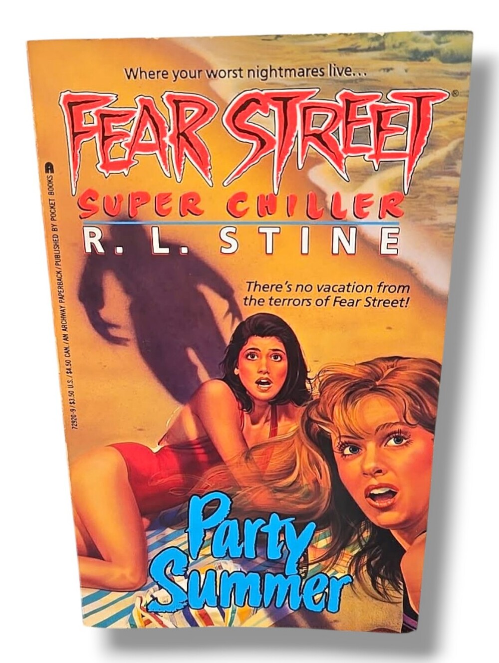 Party Summer R.L. Stine Fear Street Super Chiller 1st Ed Vintage Horror YA Novel